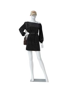 Kinfant Female Maniquins Body, Dress Form Display Manikin Torso Stand Metal Stand Plastic Full Body Mannequin for Retail Clothing Shops Cosplay