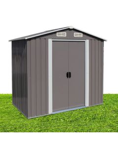 kinbor 6' x 4' Storage Shed - Outdoor Garden Metal Shed with Double Door, Tool Storage Shed for Patio, Lawn, Garden, Backyard