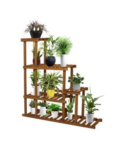Kinsunny Outdoor Plant Stands for Multiple Plants, Plant Shelf Indoor, Plant Display Rack for Garden Balcony Patio Living Room
