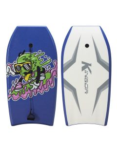 Kinbor 41” Lightweight Bodyboard - Board with Wrist Leash EPS Core & HDPE Slick Bottom, Perfect Surfing Board for Kids Teens Adults Gift-Blue