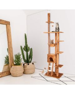 Kinpaw Large Cat Tree Condo with Scratching Posts Kitten Activity Tower Kitty Play House for Kittens, Cats and Pets