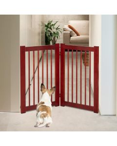 Kinpaw 40-Inch Wide Dog Gate-2 Panels, Safe Foldable Fence for Babies and Pets, Suitable for Independent Baby Gate at The Door of House Stairs, Safe and Environmentally Friendly